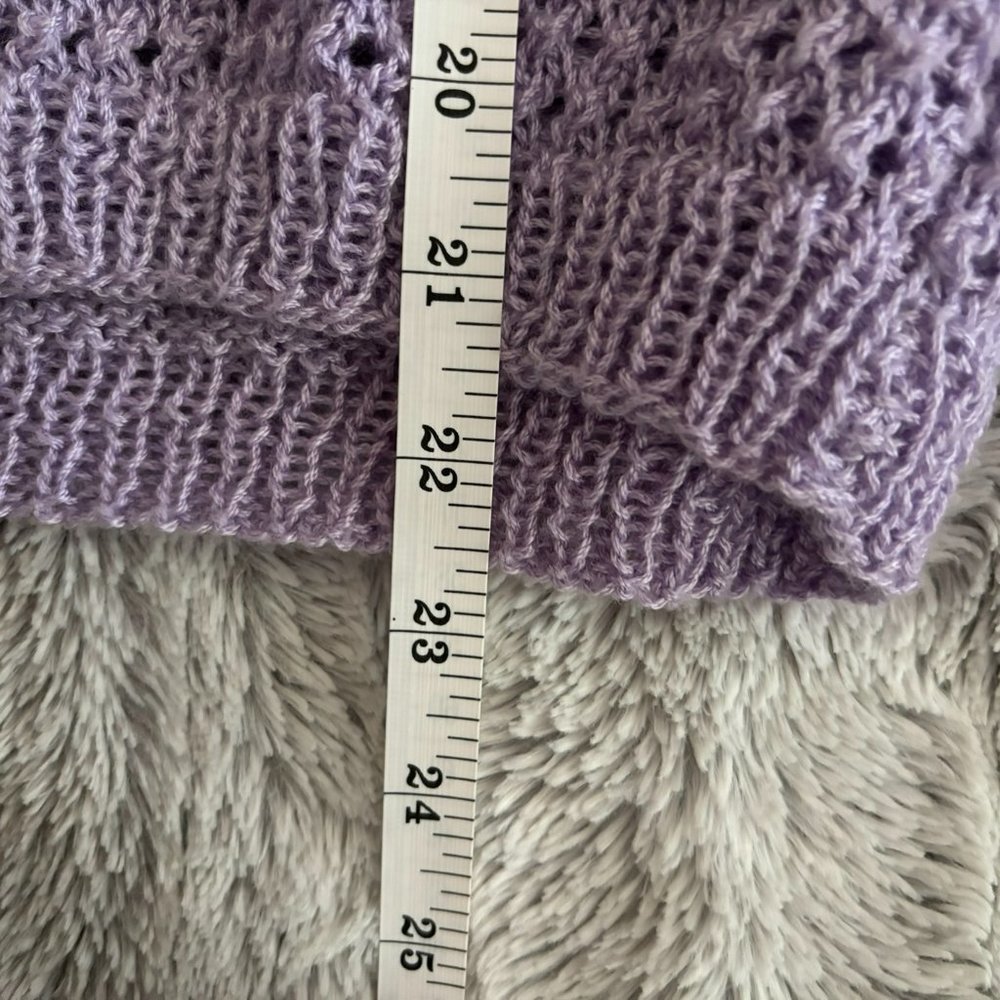 Lavender Purple Crocheted Top - Picture 5 of 5
